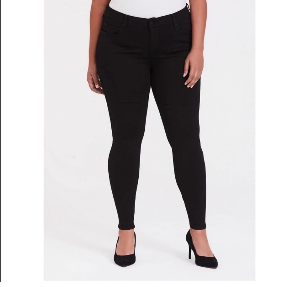 Torrid Bombshell Skinny Premium Stretch Black Denim Jeans Women’s Size 20 - Picture 10 of 13